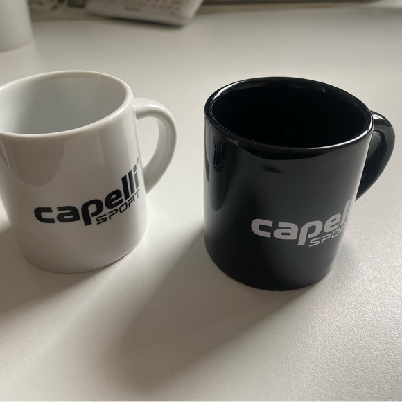 2 expresso cups Capelli Sports black and white - Picture 2 of 4